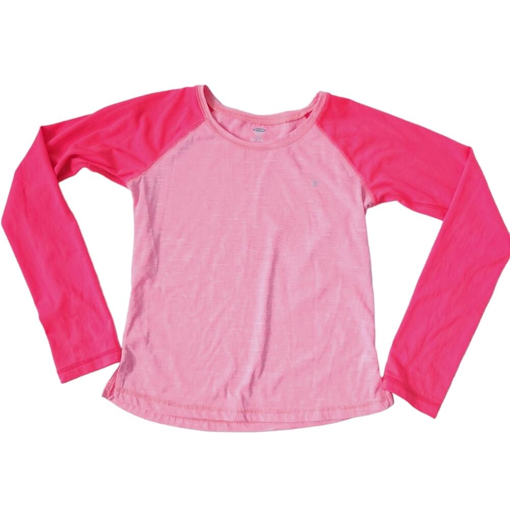 Old Navy Activewear Top Size 10-12 Long Sleeve Active Shirt For Girls